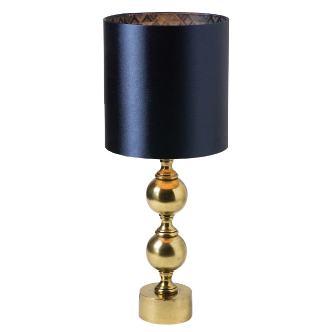 Klasyczna lampa stołowa Deborah mosiądz